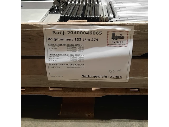 Ca. 142x laptop, hp/fujitsu, o.a. elitebook 745 g5 - afbeelding 9 van  17