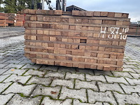 Ca. 143x angelim pedra regels fijnbezaagd, 40x60mm, lengte 240cm - afbeelding 3 van  4