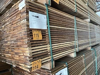 Ca. 143x guyana ipé planken geschaafd, 16x90mm, lengte 350cm - afbeelding 4 van  4