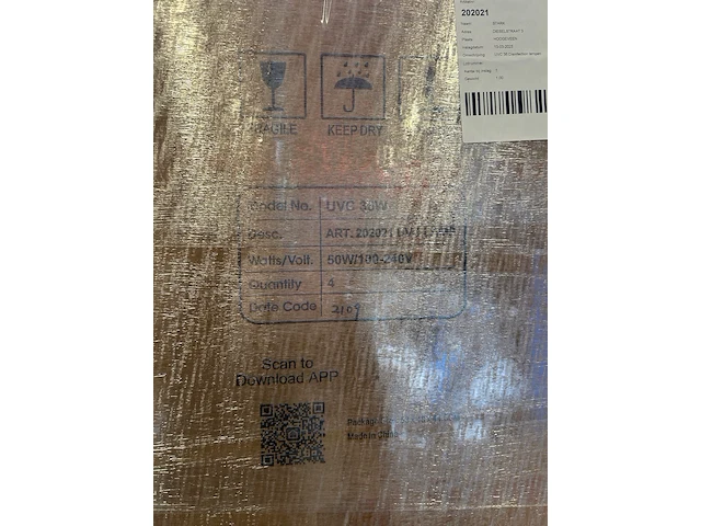 Ca. 144x desinfectielamp met philips 36w uv-c lamp - afbeelding 8 van  8