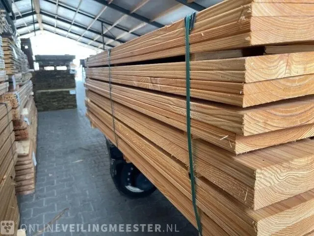 Ca. 144x douglas planken vierzijdig geschaafd , 16x192mm, lengte 180cm - afbeelding 2 van  3