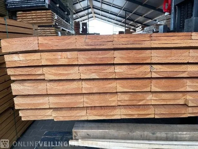 Ca. 144x douglas planken vierzijdig geschaafd , 16x192mm, lengte 180cm - afbeelding 3 van  3