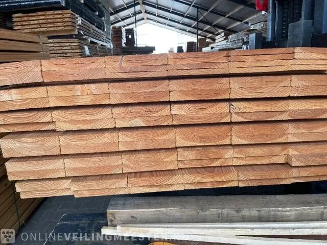 Ca. 144x douglas planken vierzijdig geschaafd , 16x192mm, lengte 180cm - afbeelding 3 van  3
