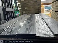 Ca. 144x douglas schuttingplanken zwart gecoat , 16x192mm, lengte 180cm - afbeelding 1 van  3