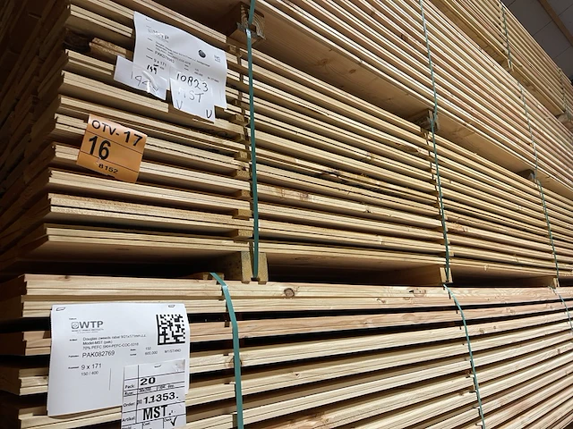 Ca. 144x douglas zweeds rabat, 21x190mm, lengte 400cm - afbeelding 4 van  4