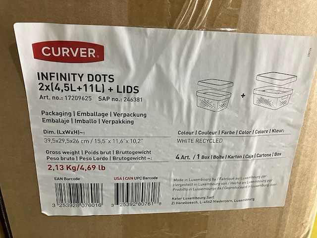 Ca. 145x deksels curver infinity, wit - afbeelding 7 van  8