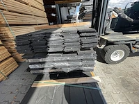 Ca. 145x douglas wisselsponning/halfhoutsrabat zwart gecoat, 18x190mm, lengte 300cm - afbeelding 3 van  3