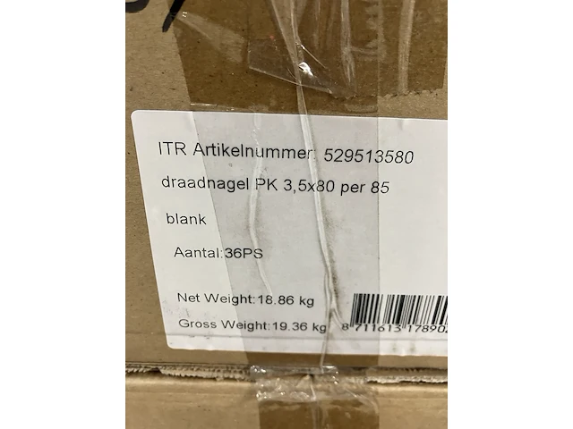 Ca. 145x i fit draadnagel/spijker 3,5 x 80 - afbeelding 3 van  3