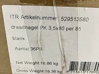 Ca. 145x i fit draadnagel/spijker 3,5 x 80 - afbeelding 3 van  3