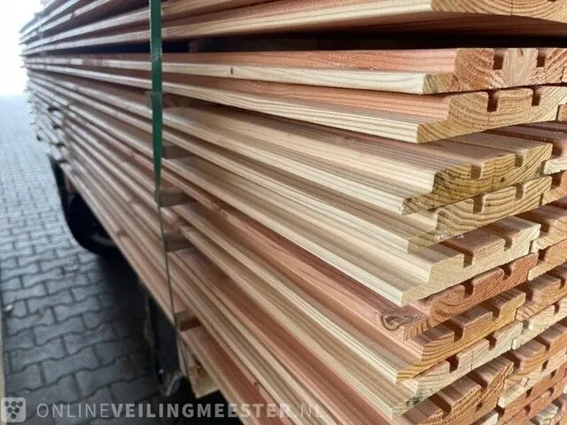 Ca. 147x douglas design (tripple) profiel , 22x140mm, lengte 300cm - afbeelding 2 van  3