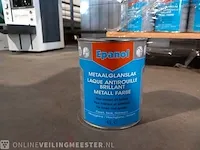 Ca. 147x epanol metaalverf zwart hoogglans 1 liter epanol, hoogglans metaal verf zwart 1 liter, zwart, bouwjaar ca. 2018 - afbeelding 4 van  5