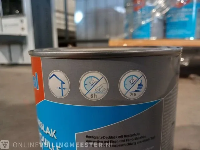 Ca. 147x epanol metaalverf zwart hoogglans 1 liter epanol, hoogglans metaal verf zwart 1 liter, zwart, bouwjaar ca. 2018 - afbeelding 5 van  5
