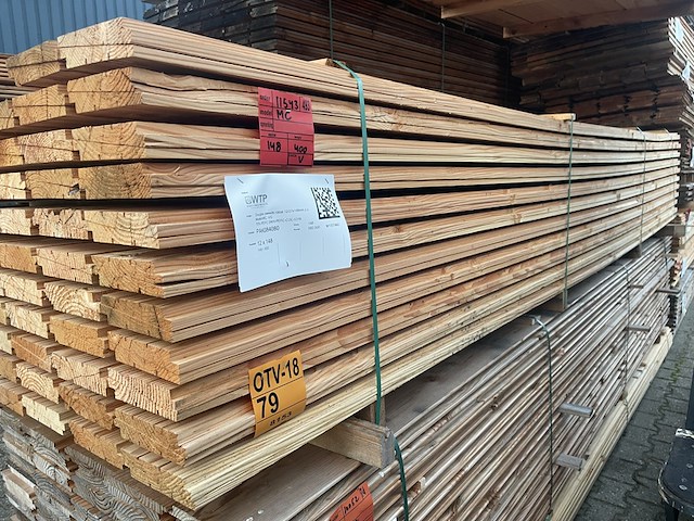 Ca. 148x douglas zweeds rabat, 26x160mm, lengte 400cm - afbeelding 2 van  3