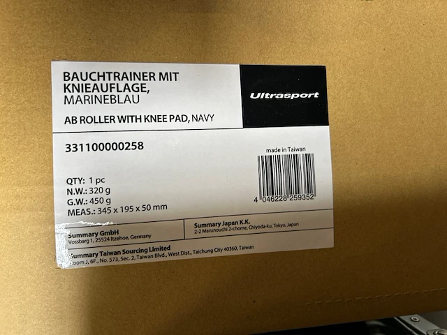Ca. 14x buikspierroller inclusief kniemat, ultrasport, diverse kleuren - afbeelding 4 van  4