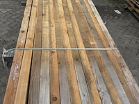 Ca. 14x douglas balk | geschaafd | licht vergrijsd , 4,5 x 7 x 300 cm - afbeelding 1 van  2