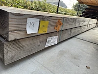 Ca. 14x douglas balken fijnbezaagd, 150x150mm, lengte 400cm - afbeelding 2 van  3