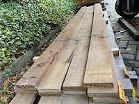 Ca. 14x hardhouten planken fijnbezaagd, 27x130mm - afbeelding 1 van  3