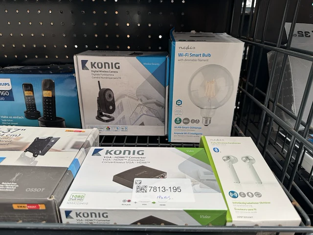 Ca. 14x (online) winkelvoorraad w.o. elektronica w.o. konig, nedis - afbeelding 2 van  6