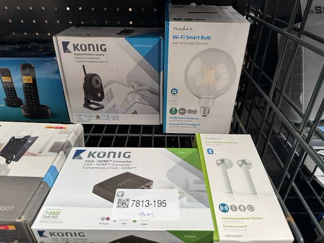 Ca. 14x (online) winkelvoorraad w.o. elektronica w.o. konig, nedis - afbeelding 3 van  6