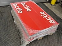Ca. 150x actie bord, rood - afbeelding 1 van  4