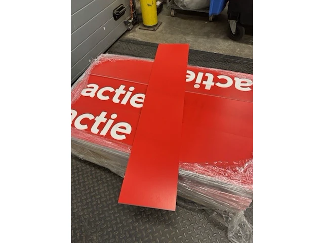Ca. 150x actie bord, rood - afbeelding 3 van  4