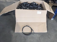 Ca. 150x kabel 6mm2, lengte 120 cm met ringtong m10 en m8 geel - afbeelding 1 van  7