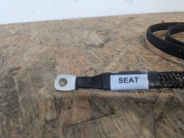 Ca. 150x kabel 6mm2, lengte 120 cm met ringtong m10 en m8 geel - afbeelding 4 van  7