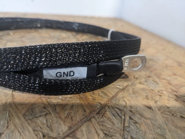 Ca. 150x kabel 6mm2, lengte 120 cm met ringtong m10 en m8 geel - afbeelding 5 van  7