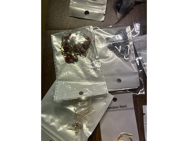 Ca. 150x (online) voorraad juwelier - stainless steel ringen, oorbellen, kettingen van hoge kwaliteit - afbeelding 7 van  10
