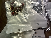 Ca. 150x (online) voorraad juwelier - stainless steel ringen, oorbellen, kettingen van hoge kwaliteit - afbeelding 7 van  10