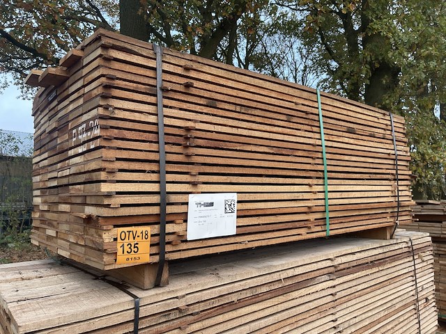 Ca. 153x guyana teak beschoeiingsplanken, 20x150mm, lengte 1/150cm, 152/200cm - afbeelding 4 van  4