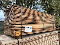 Ca. 153x guyana teak beschoeiingsplanken, 20x150mm, lengte 1/150cm, 152/200cm - afbeelding 4 van  4