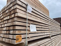 Ca. 154x douglas regels fijnbezaagd , 50x75mm, lengte 400cm - afbeelding 2 van  3