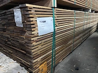 Ca. 154x guyana ipé planken geschaafd, 16x90mm, lengte 400cm - afbeelding 4 van  4