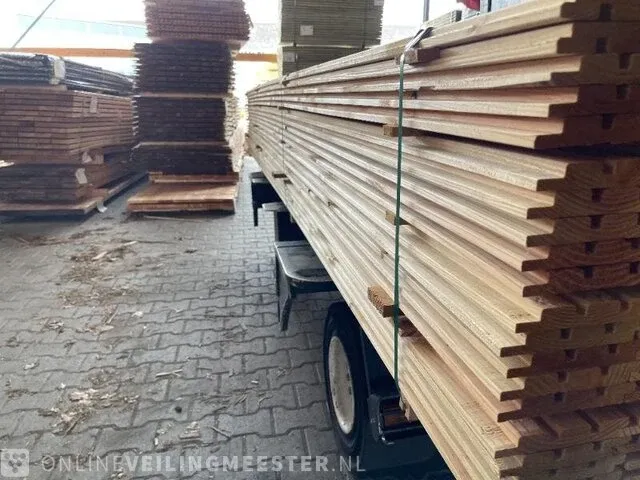 Ca. 158x douglas design (tripple) profiel , 22x140mm, lengte 400cm - afbeelding 2 van  3