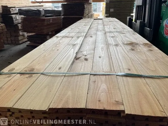 Ca. 158x douglas design (tripple) profiel , 22x140mm, lengte 400cm - afbeelding 1 van  3