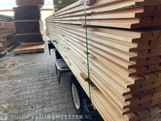 Ca. 158x douglas design (tripple) profiel , 22x140mm, lengte 400cm - afbeelding 2 van  3