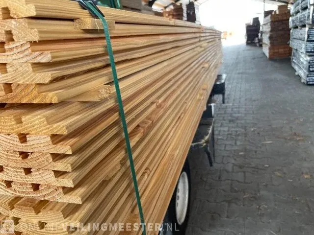Ca. 158x douglas design (tripple) profiel , 22x140mm, lengte 400cm - afbeelding 2 van  3