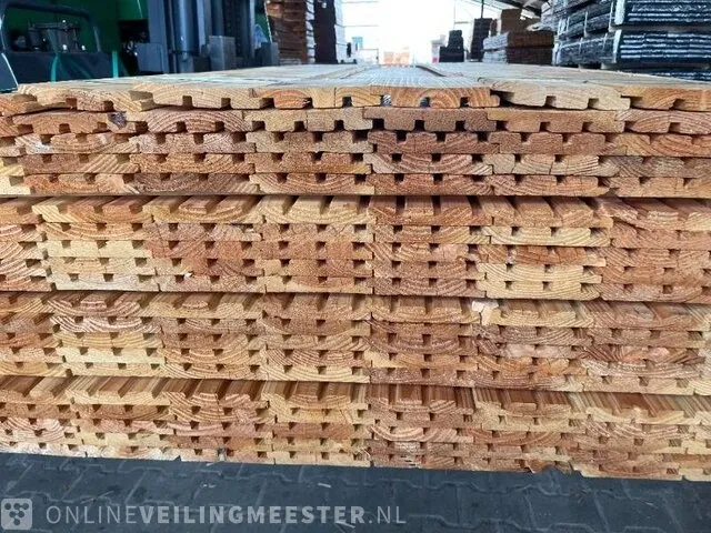 Ca. 158x douglas design (tripple) profiel , 22x140mm, lengte 400cm - afbeelding 3 van  3
