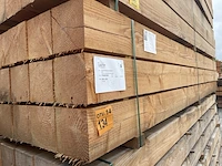 Ca. 15x douglas balken fijnbezaagd, 200x200mm, lengte 400cm - afbeelding 4 van  4