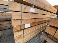 Ca. 15x douglas balken fijnbezaagd, 200x200mm, lengte 500cm - afbeelding 4 van  4