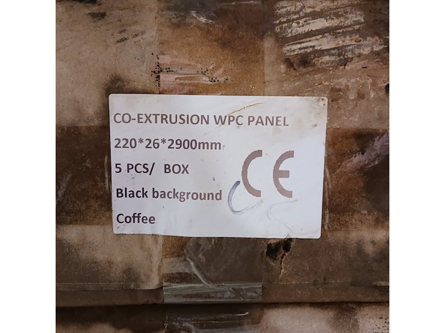 Ca. 15x hkc wpc wandelement voor binnen/buiten, coffee, 2025 - afbeelding 5 van  5