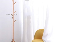 Ca. 15x houten kapstok, staande kapstok voor 8 jassen - afbeelding 2 van  4