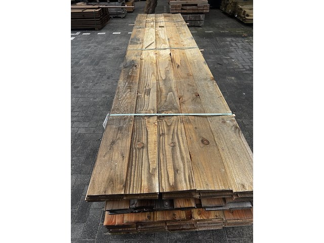 Ca. 15x zweeds rabat dubbelzijdig | douglas , 1,1/3,0 x 18,5 x 400 cm - afbeelding 1 van  2