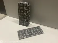 Ca. 16.000x blokbodemzak zwart/wit - afbeelding 1 van  2