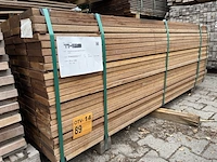 Ca. 161x guyana teak planken geschaafd, 25x140mm, lengte 185cm - afbeelding 2 van  3