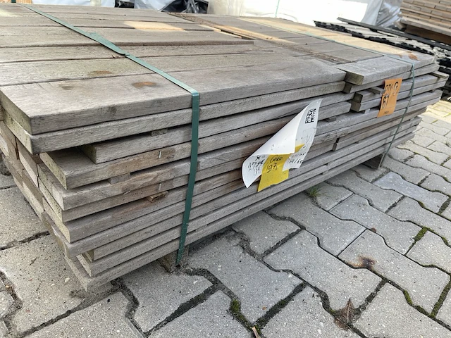 Ca. 161x ipé planken geschaafd, 21x90mm, lengte 134/65cm 27/125cm - afbeelding 2 van  3