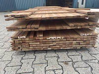 Ca. 162x guyana teak latten geschaafd, 20x40mm, lengte 365cm - afbeelding 3 van  3