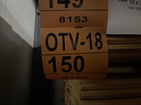 Ca. 168x angelim pedra regels fijnbezaagd, 45x68mm, lengte 185cm - afbeelding 5 van  5