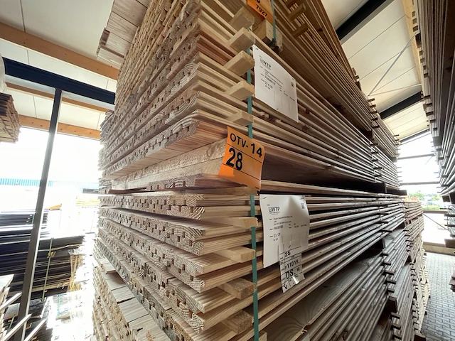 Ca. 168x douglas design/triple/deens profiel, 22x142mm, lengte 300cm - afbeelding 4 van  4